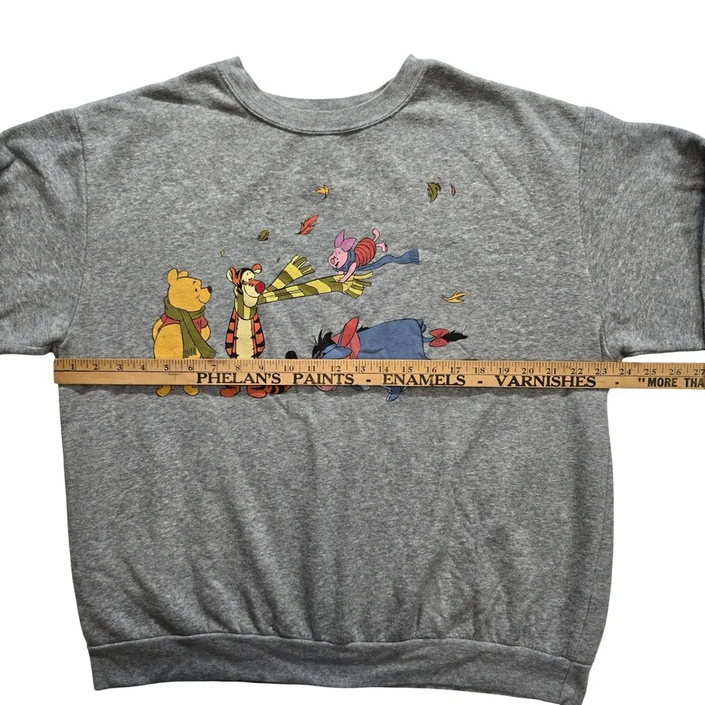 Disney Winnie the Pooh Graphic Sweatshirt Heather Gray Kids‎ XL 16-18